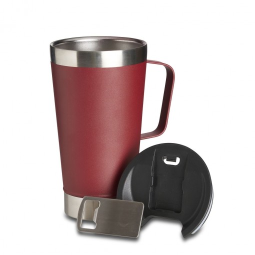 Caneca Térmica Inox com Abridor 500ml Personalizada MG04082L