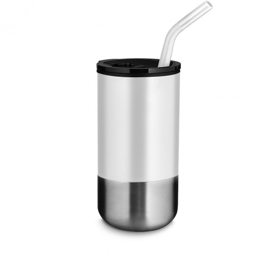 Copo Inox com Canudo 500ml Personalizado MG14997