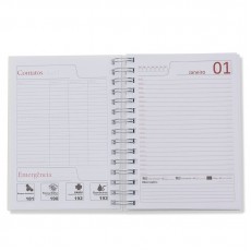 Agenda Permanente Wire-o Personalizada Para Brinde MG14295