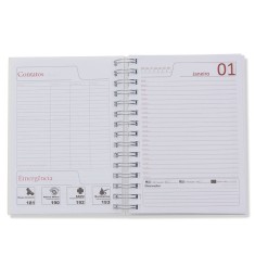 Agenda Permanente Wire-o Personalizada Para Brinde MG14295