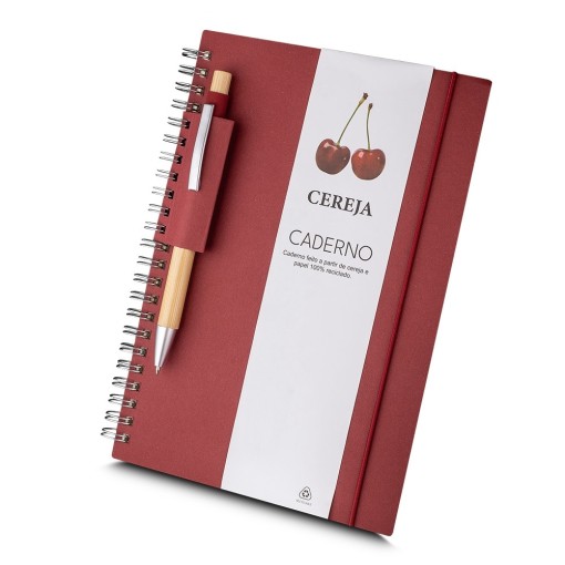 Caderno A5 Papel Reciclado Personalizado  MG15077