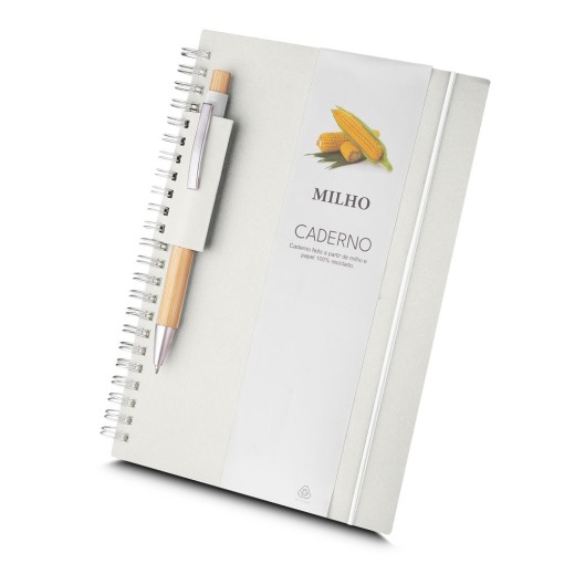 Caderno A5 Papel Reciclado Personalizado  MG15077