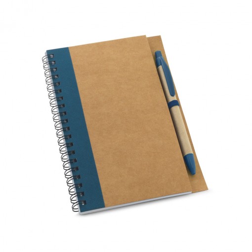 Caderno Com Caneta Em Papel Kraft Reciclado Personalizado MD93715