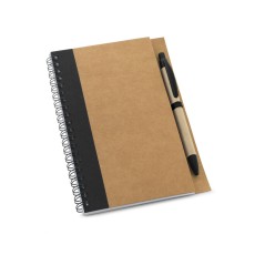 Caderno Com Caneta Em Papel Kraft Reciclado Personalizado MD93715