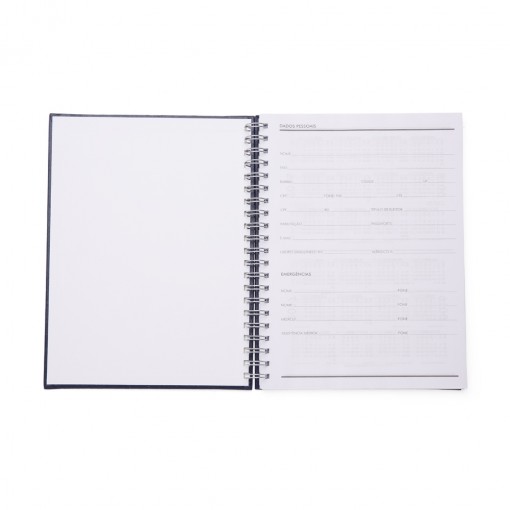 Caderno de Couro Sintético Personalizado com Logo MG13603