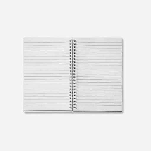 Caderno Espiral A5 Em PP Com Folhas Pautadas Recicladas Personalizado MD93474