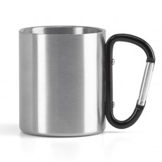 Caneca Aço Inox Com Alça Mosquetão Personalizada MD94614