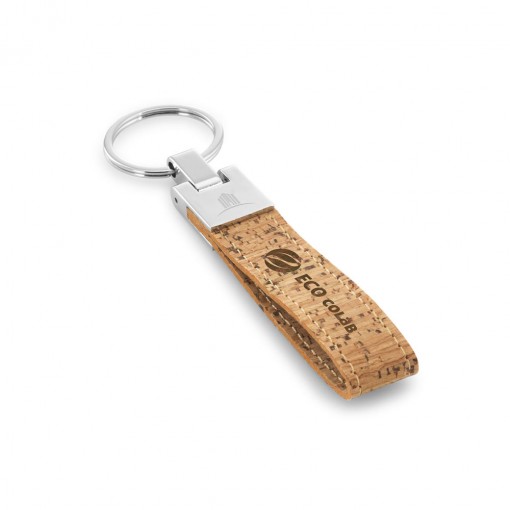 Chaveiro de Cortiça Personalizado Com Logomarca MD93145