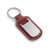 Chaveiro de Couro Com Placa de Metal MD93172