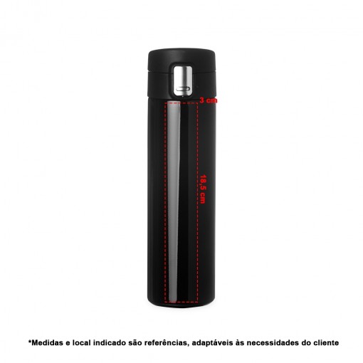 Garrafa Inox 400ml Personalizada com Logo MG18716