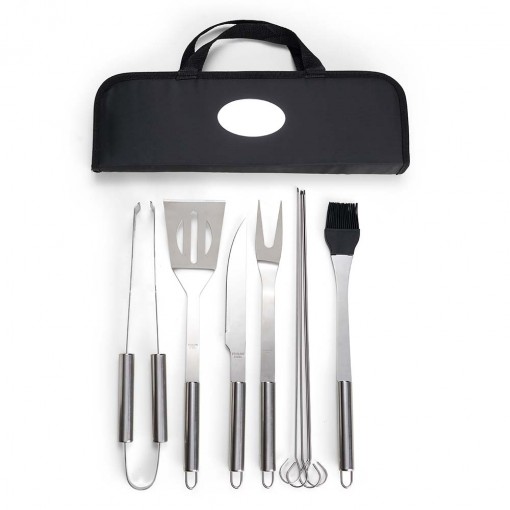 Kit Churrasco 9 Peças com Estojo Personalizado MG09018