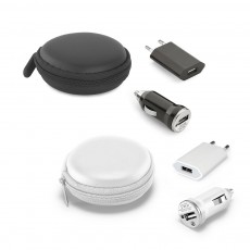 Kit de Adaptadores USB Personalizado Para Viagem MD97312