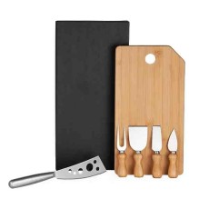 Kit para Queijo Em Bambu / Inox Oregon Personalizado