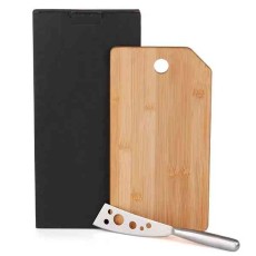 Kit para Queijo Em Bambu / Inox Personalizado para Brindes