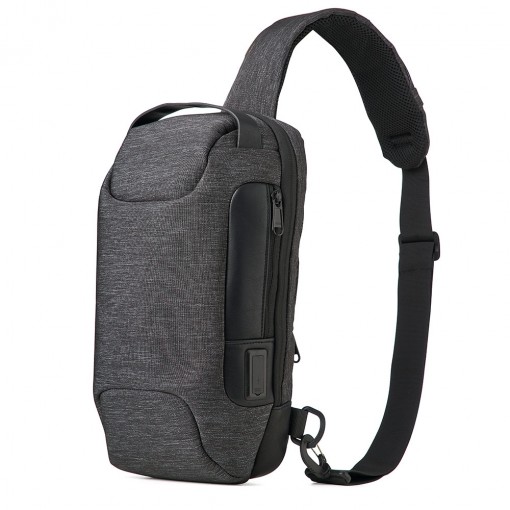 Mochila de Ombro Antifurto USB Personalizada MG04058