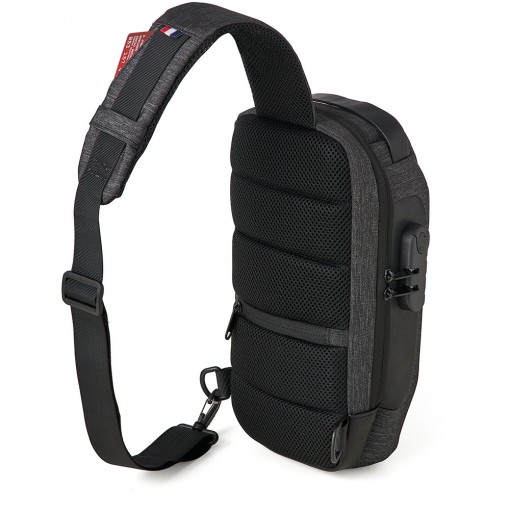 Mochila de Ombro Antifurto USB Personalizada MG04058