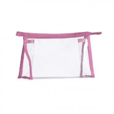 Nécessaire Plástica Transparente Personalizada Para Outubro Rosa MG02092