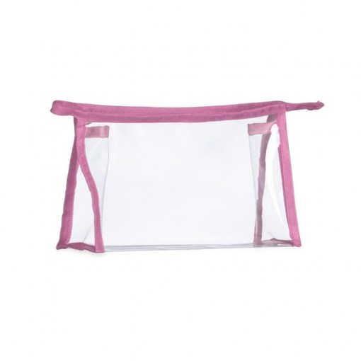 Nécessaire Plástica Transparente Personalizada Para Outubro Rosa MG02092